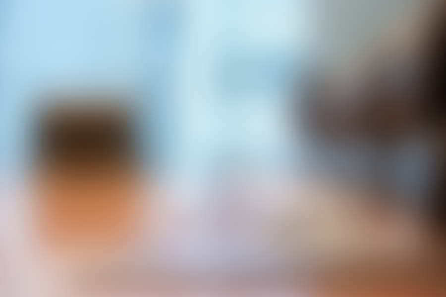 Closeup of an empty conference room before meeting